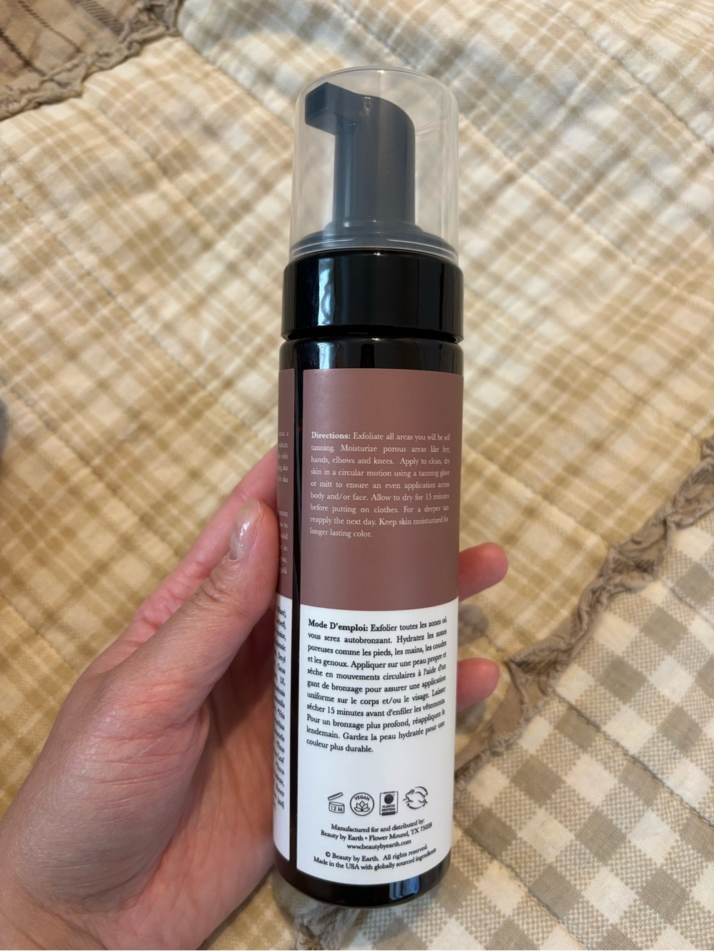 Beauty By Earth Self Tanner Mousse Extra Dark NIB - Picture 6 of 10